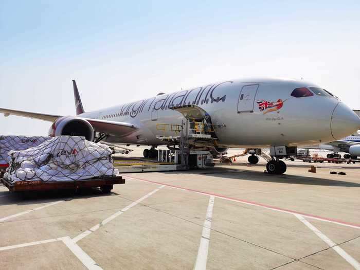 Heathrow Airport in London has been largely repurposed into a medical depot as most flights inbound to the UK