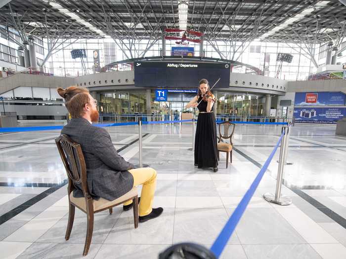 Stuttgart Airport in Germany is transforming one of its check-in halls into a concert venue for one.