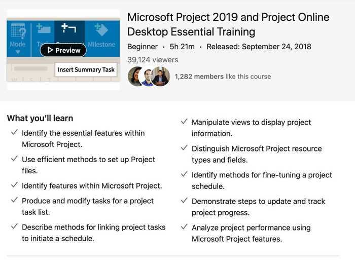 7. Microsoft Project: Project-management software