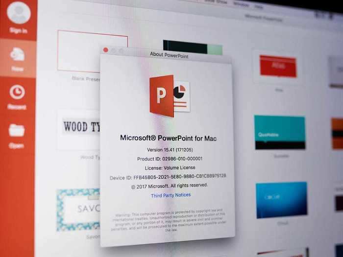 5. Microsoft Powerpoint: Presentation software