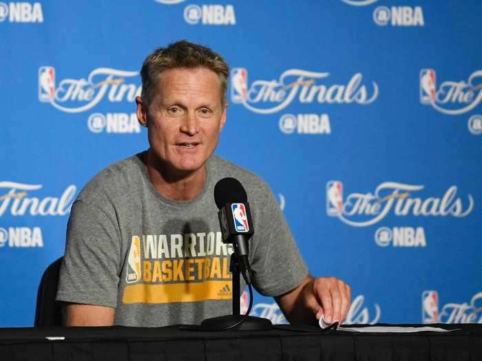 In his five full years as head coach, Kerr has yet to miss an NBA Finals.