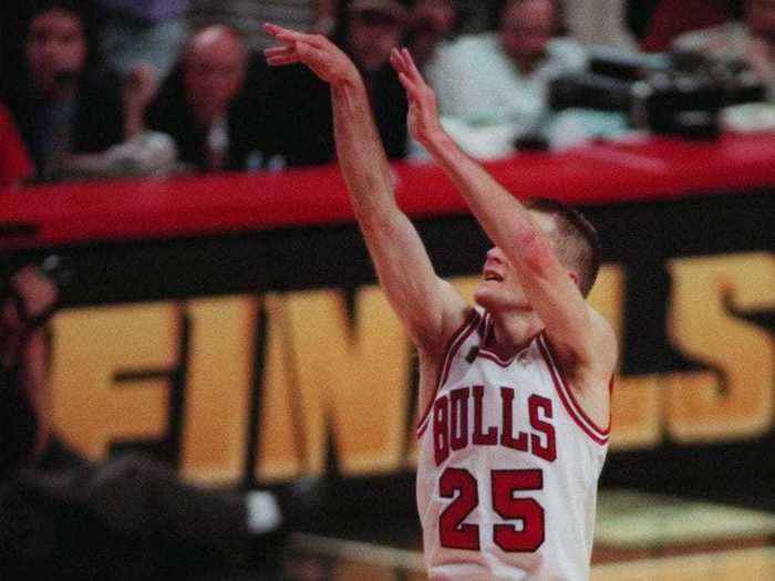 And even though he was a role player in Chicago, he hit the last shot that secured the Bulls