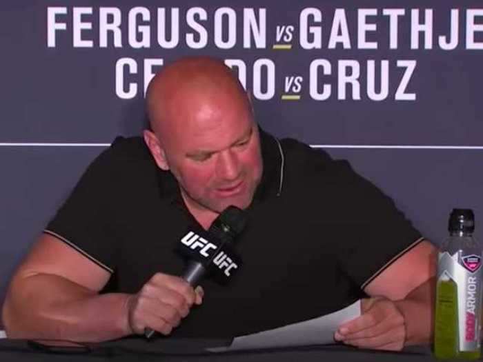 The UFC boss Dana White addressed this in a post-event press conference saying it