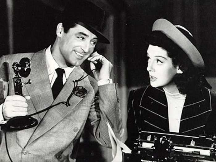 "His Girl Friday" (1940) was a remake with a gender reversal.