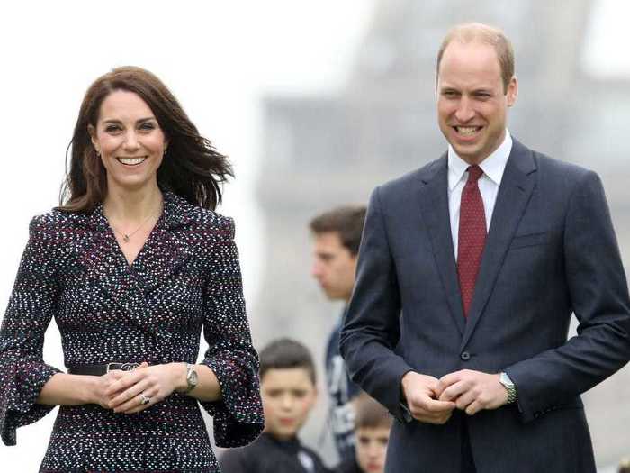 Prince William and Kate Middleton usually refrain from displays of affection in public.