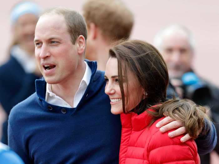 William put his arm around Middleton during a charity event promoting their mental health initiative, Heads Together.