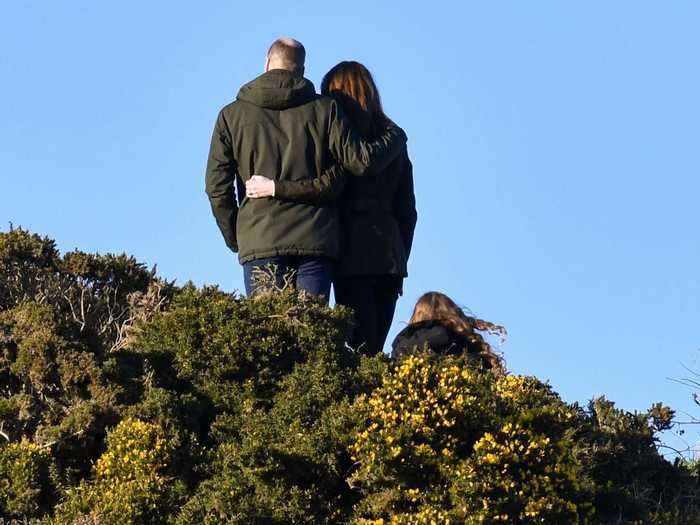 They put their arms around each other on a visit to Dublin, Ireland.