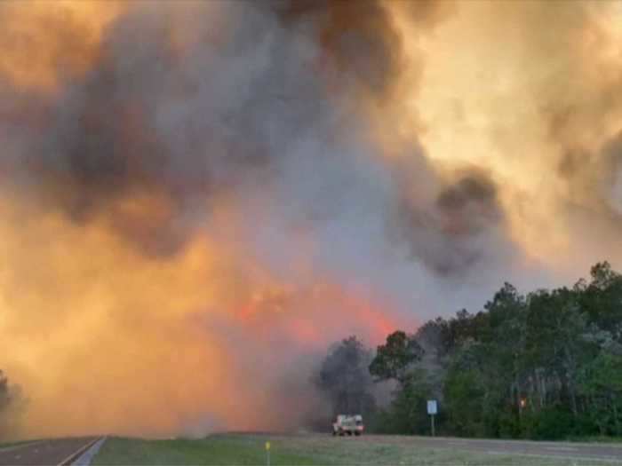 Over 1,100 Florida homes were evacuated in the "Five Mile Swamp Fire,"  a slew of wildfires that tore through the panhandle.