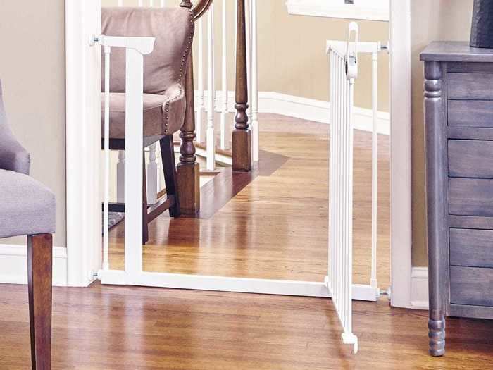 A baby gate to separate your home into easy-to-manage spaces