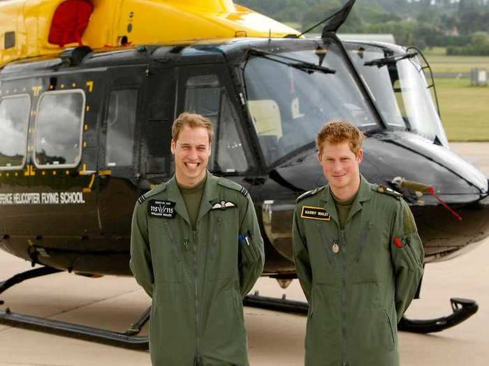 While William and Harry pursued different paths after graduating high school, they came back together to undertake military helicopter training in 2009. The brothers, who shared a cottage during the training, joked that it would be their "first and last time living together."