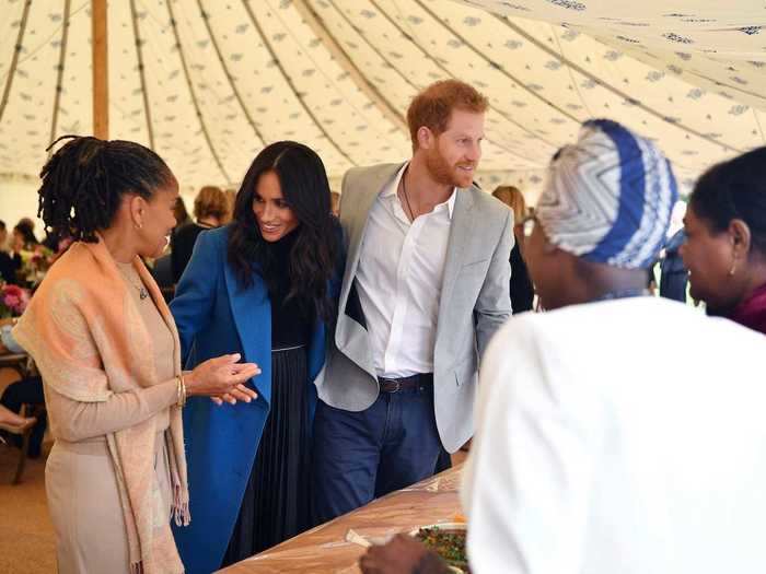 They appeared alongside Markle