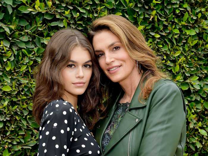 Model Kaia Gerber acquired her sense of fashion from her mother and model Cindy Crawford.