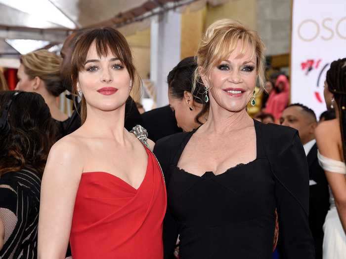 "50 Shades of Grey" star Dakota Johnson is the daughter of actors Don Johnson and Melanie Griffith.