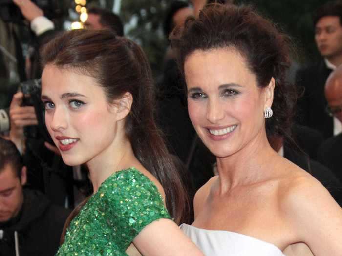 Margaret Qualley, from "The Leftovers," followed in the footsteps of her famous mom, Andie MacDowell.