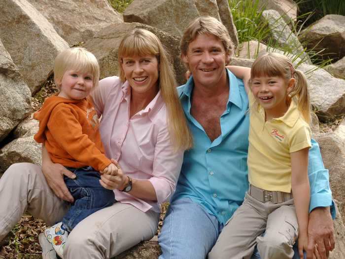 Wildlife conservationist Steve Irwin left his love of animals to his children Bindi and Robert Irwin.