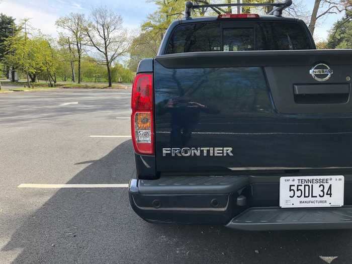 The Frontier nameplate at the rear reminded me of this truck