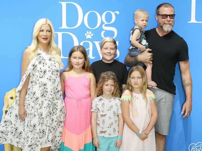 Tori Spelling and Dean McDermott have five children together, and McDermott also has a son from a previous marriage.