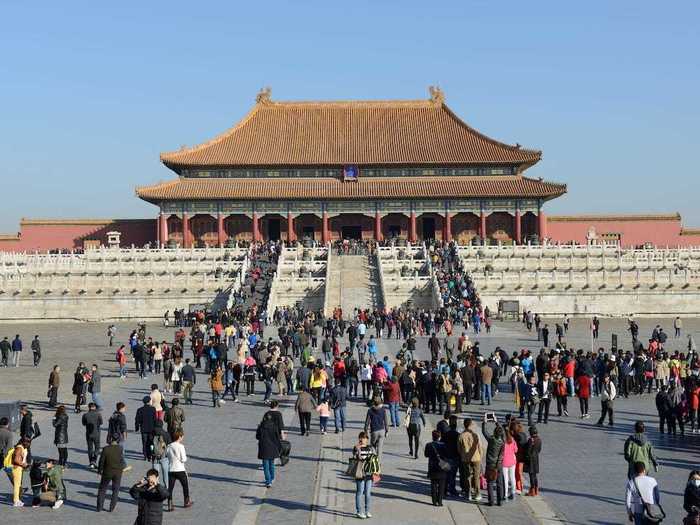 The Forbidden City in Beijing, China, used to have 80,000 visitors a day.