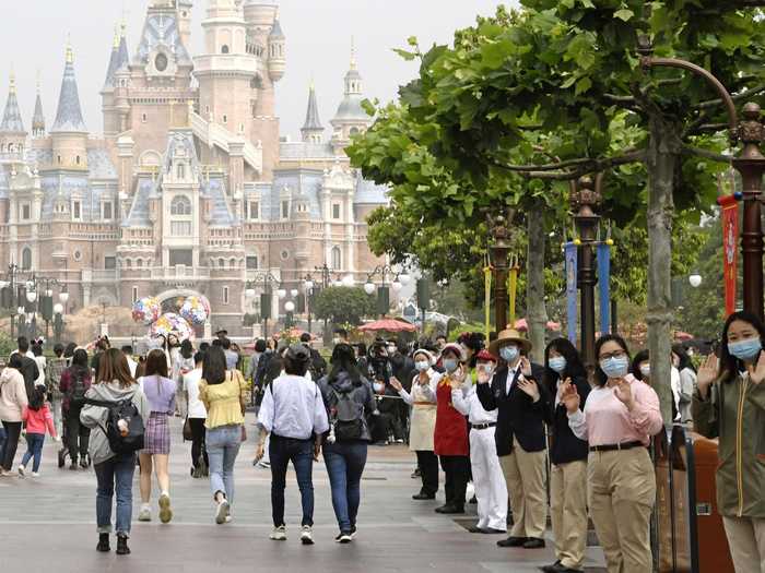 However, this year there was no parade during the parks reopening.