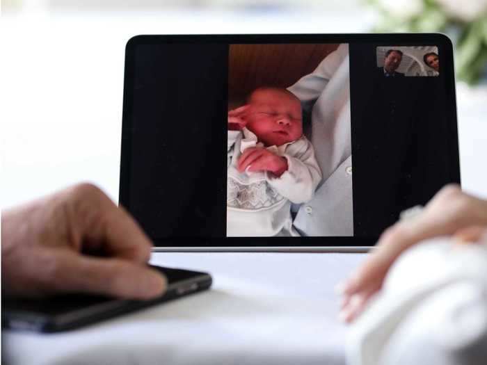 Others have introduced their babies to older relatives over video call — a prince in Luxembourg met his grandparents that way.