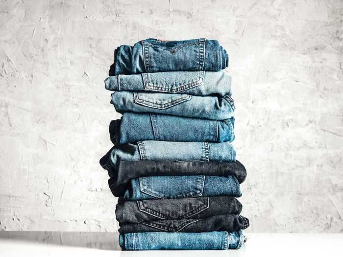 Space should also determine how you store all your denim.