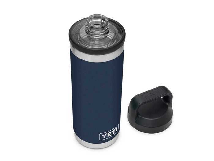 Yeti Rambler Water Bottle ($30) with Chug Cap ($13)