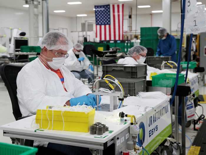 General Motors is mass producing ventilators and face masks.