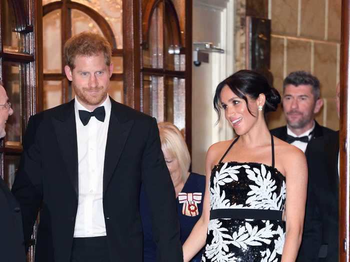 At the Royal Variety Performance in 2018, the two looked fabulous in black-and-white outfits.