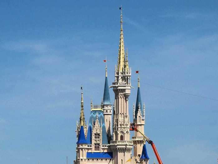 Disney had made tons of progress on the renovations, though they had to halt work on the castle in March due to coronavirus restrictions.