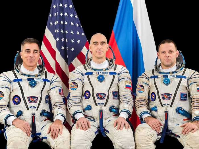 The three-person crew of Expedition 63, commanded by fellow NASA astronaut Chris Cassidy, will be waiting to greet Behnken and Hurley once the hatches open.