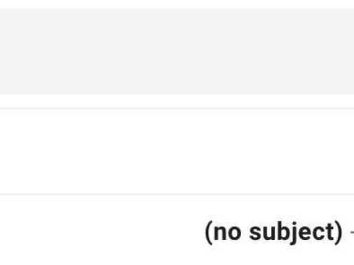 Always write a subject line.