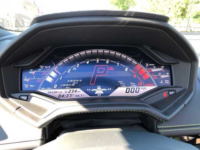 Corsa mode changes the digital instrument cluster and unleashes hell. Although it also brings the AWD system fully up to speed, keeping you from getting into trouble if you overdo it with the throttle. The shifts in manual mode are spine-jarring.