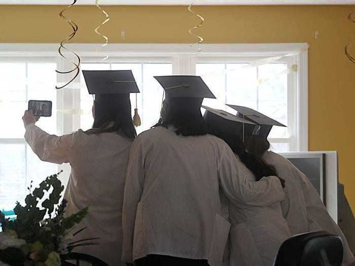 While practicing social distancing to prevent the spread of the coronavirus, college communities have come up with creative ways to celebrate their commencement virtually.