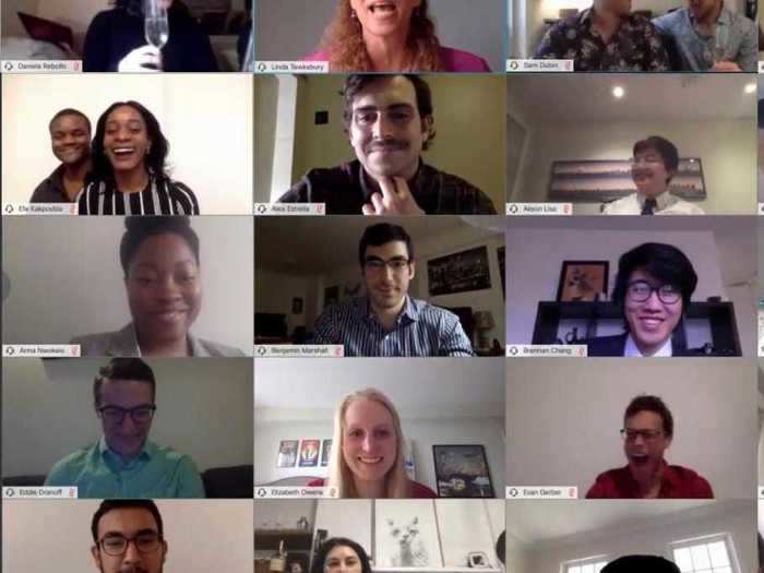 Video conference: In New York, NYU