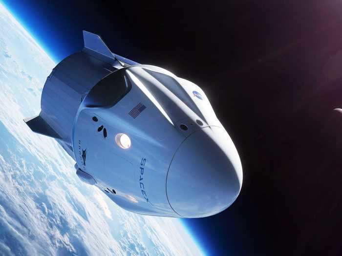 spacex crew dragon spaceship nasa commercial crew program illustration 42878298755_a9670c6596_o