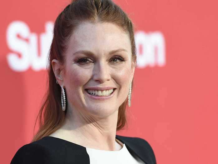 Julianne Moore has said that making movies is what gives her joy, not watching them.