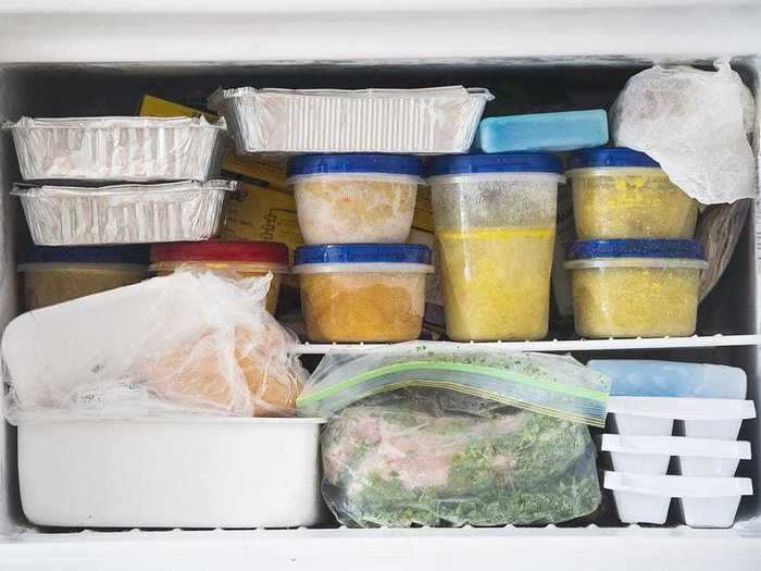 Freeze any food you might not eat within the next week.