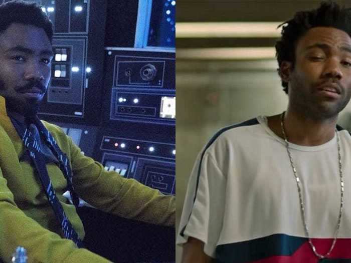 Donald Glover played a young Lando Calrissian and also played an important minor role in "Spider-Man: Homecoming."