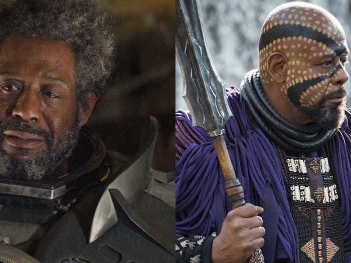 Forest Whitaker was in "Rogue One," a "Star Wars" cartoon, and "Black Panther."