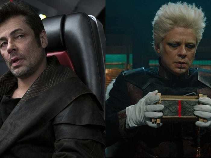 Benicio del Toro played quirky characters in the "Star Wars" and Marvel universes.