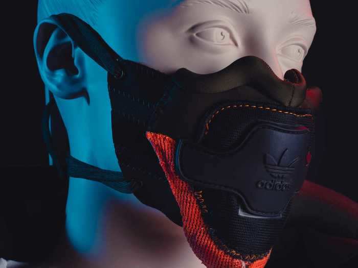 Another mask is heavily based on the red and black colorway of the Adidas NMD R1.