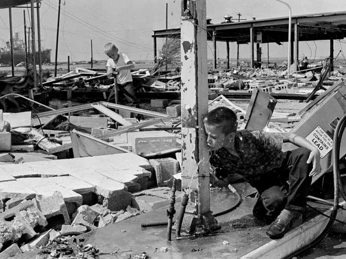 In the days following Camille, fresh water was scarce for survivors.