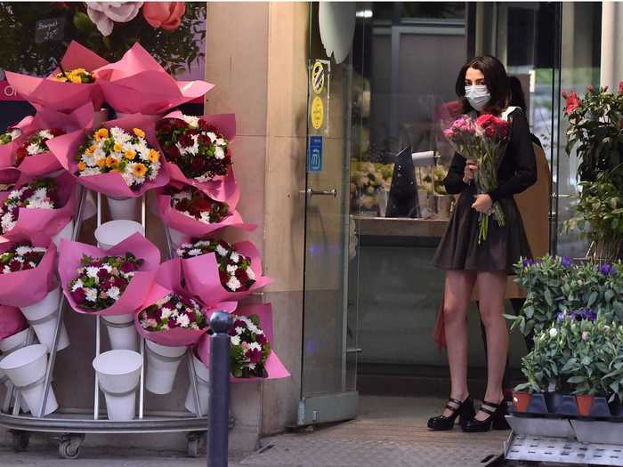 Small non-essential stores and businesses such as flower shops have been able to reopen as long as they observe social distancing.