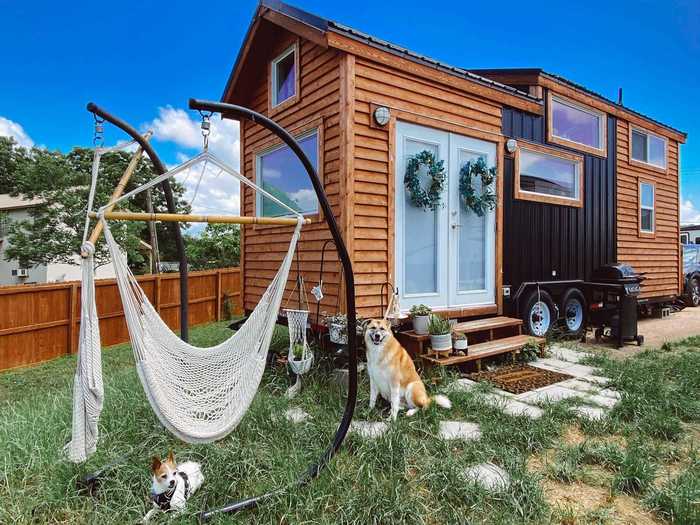 Molly and Ken, an engaged couple based in Texas, have been living in a tiny home since December 2018.