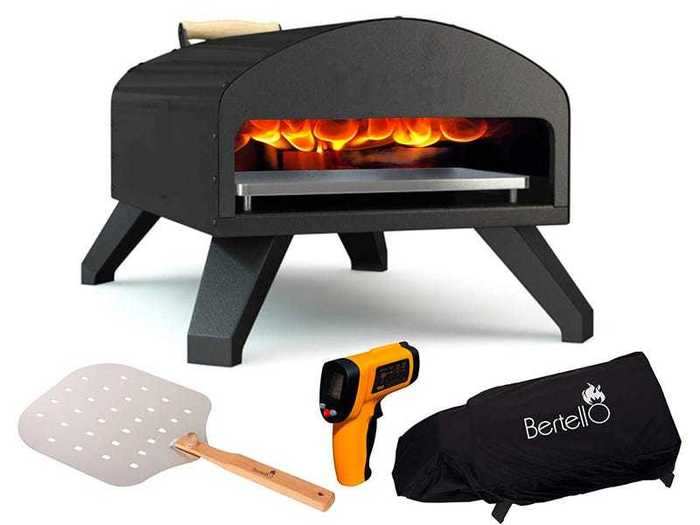 An outdoor pizza oven