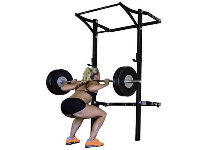 A home gym rack