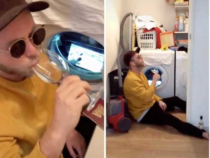 TikTok users gave people a laugh when they re-created airplane experiences using washing machines and laptops.