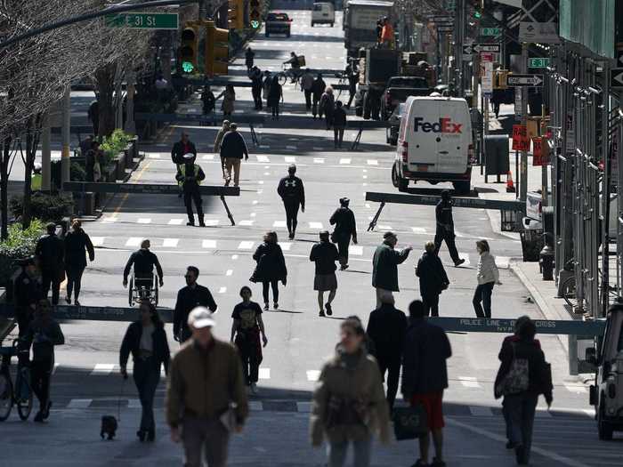 New York City has opened 40 miles of streets to pedestrians throughout each borough. Residents are able to use the streets from 8 a.m. until 8 p.m. daily, unless otherwise stated, and can enjoy them as long as they stay at least 6 feet away from other people.