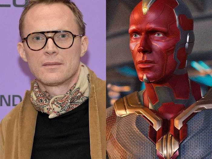 Paul Bettany played Vision in several "Avengers" movies, but forgot he voiced a computer program in the first two "Iron Man" movies.