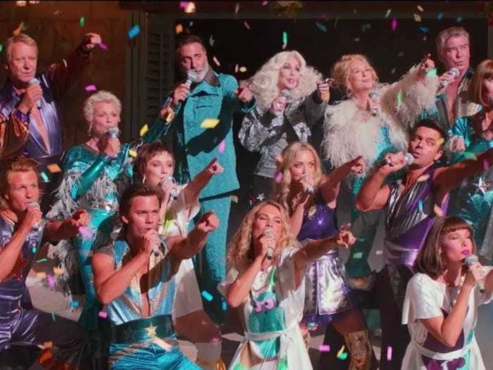 The "Super Trouper" number at the end of the second film was 100% authentic.